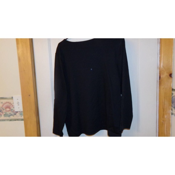 NEW VISIONS LADIES SHIRT BLACK GOLD BEADED LIBRA SCALES DESIGN SZ 16W NWOT - Picture 4 of 5